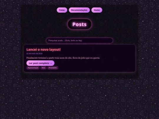 posts screenshot