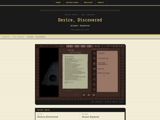 entry009 screenshot