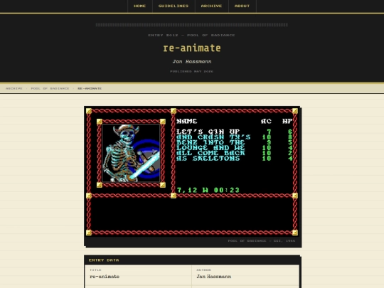 entry012 screenshot