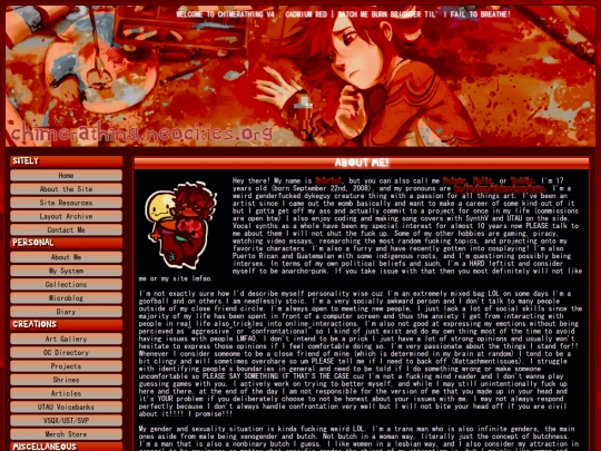 aboutme screenshot