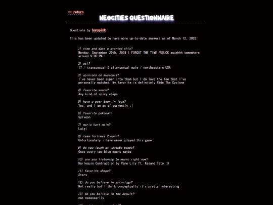 articles/questionnaire screenshot