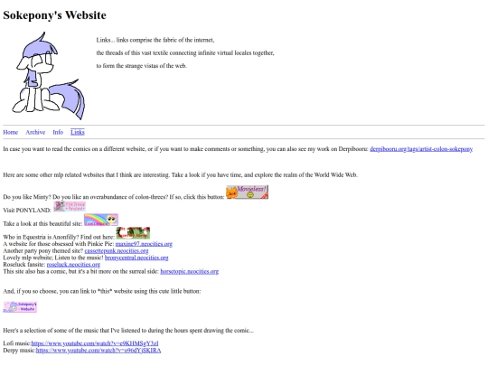 links screenshot