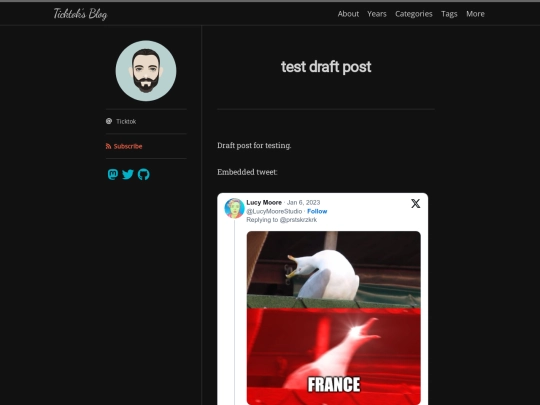 test screenshot