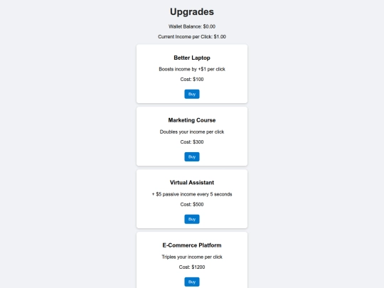 upgrades screenshot
