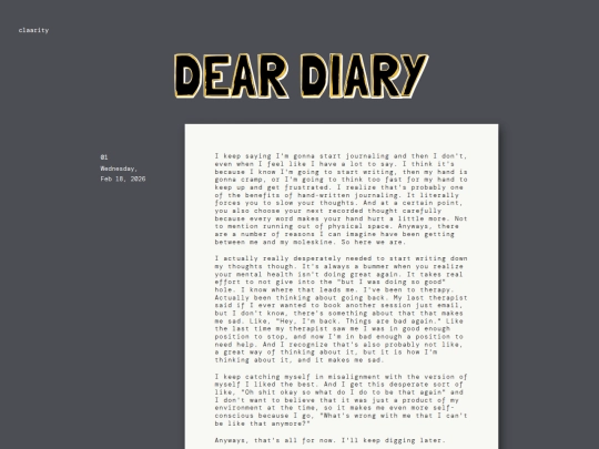 diary screenshot