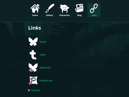 links screenshot