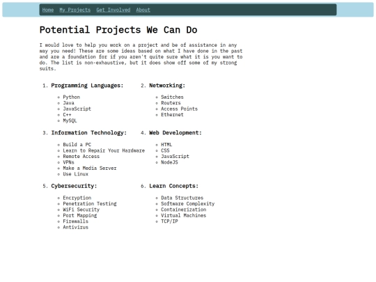 potentials screenshot
