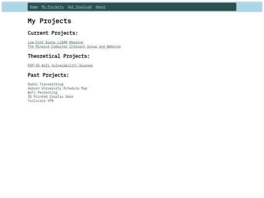 projects screenshot
