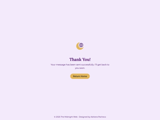 thankyou screenshot