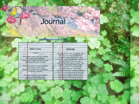 Writing screenshot