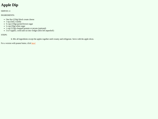 recipes/appledip screenshot