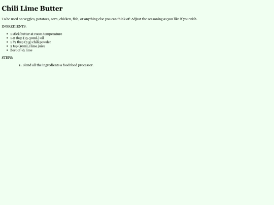 recipes/chililimebutter screenshot