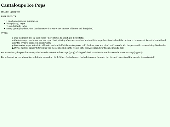 recipes/icepops screenshot