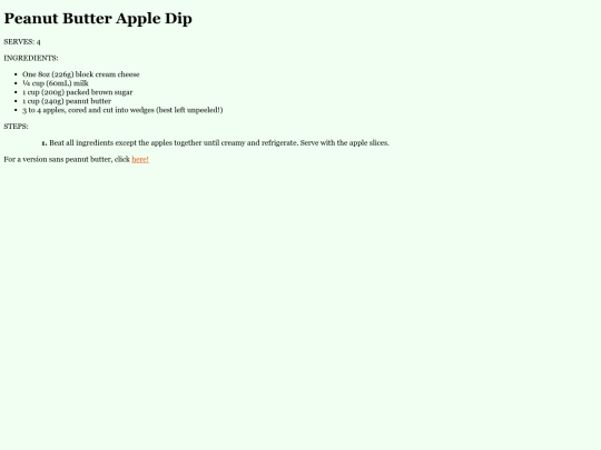 recipes/pbappledip screenshot