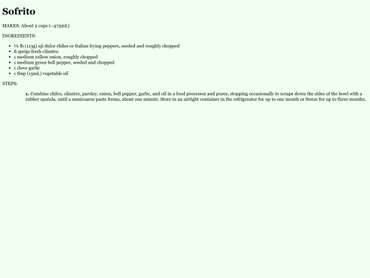 recipes/sofrito screenshot
