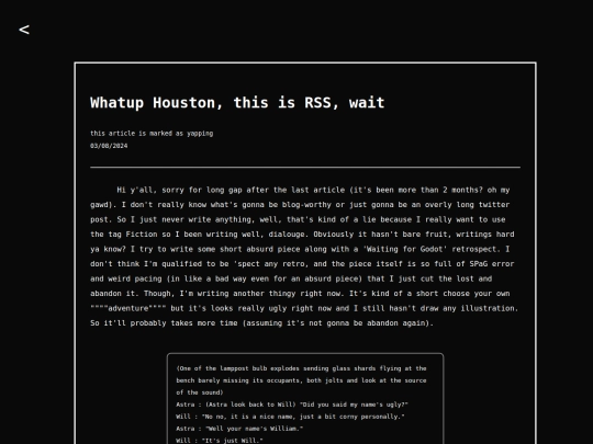 writings/rssmileage screenshot