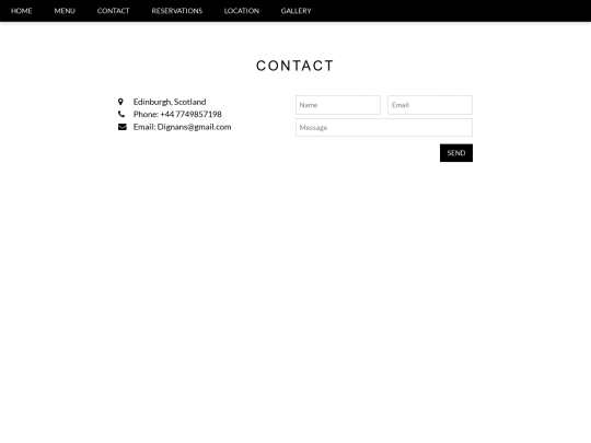 Contact screenshot