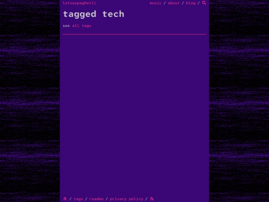 tags/tech screenshot