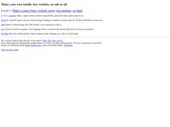 links screenshot
