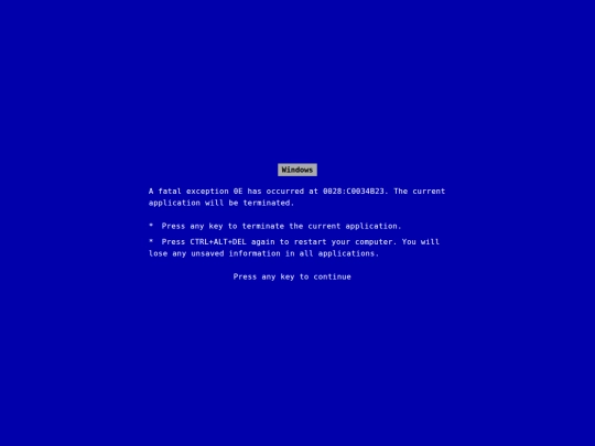 bsod screenshot