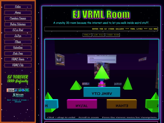 vrml-room screenshot