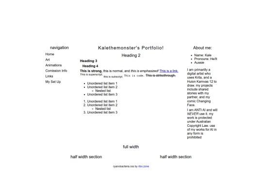 template-page screenshot