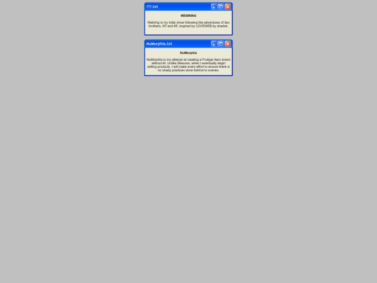 Projects screenshot
