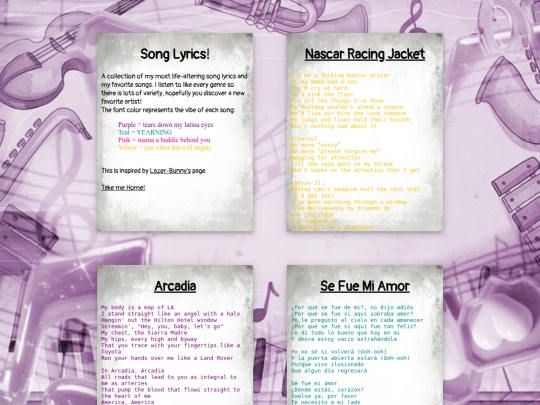 lyrics screenshot