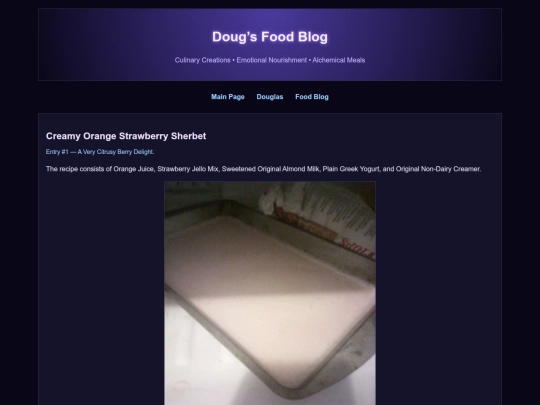 food-blog screenshot