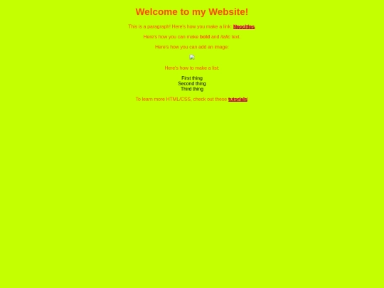 test screenshot