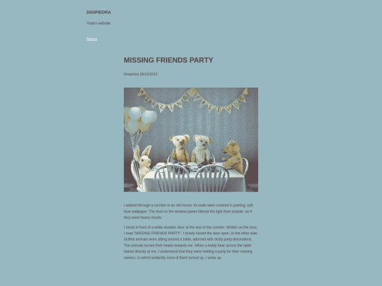 dreamDiary/missingFriendsParty screenshot