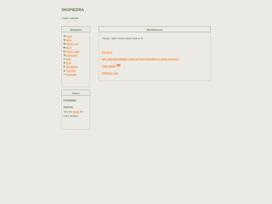 miscellanea screenshot