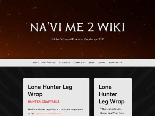 navi-me/lone-hunter-set/lone-hunter-leg-wrap screenshot