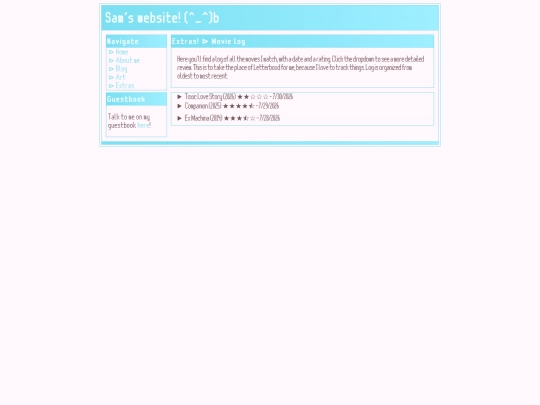 extras/movielog screenshot