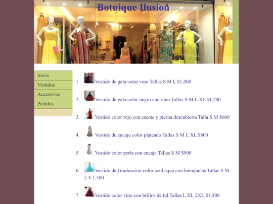 paginas/vestidos screenshot