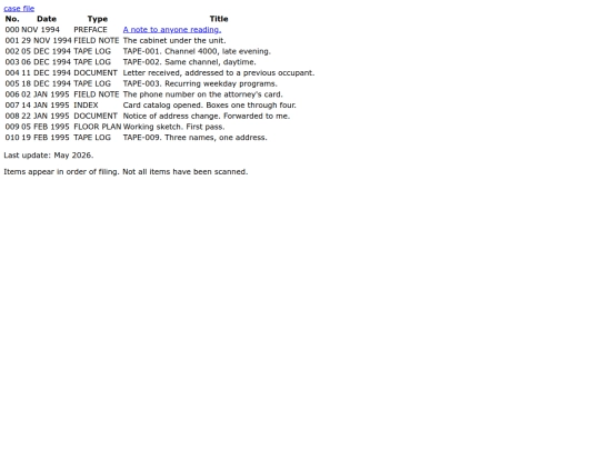 index screenshot