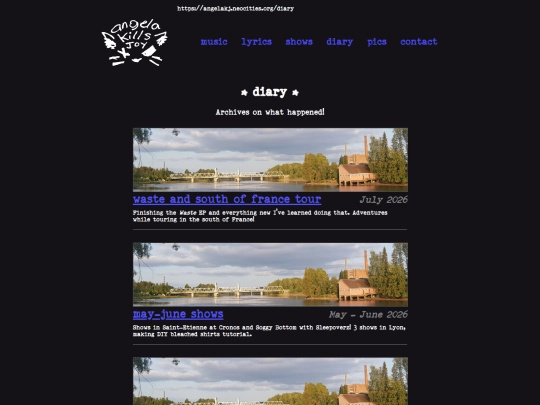diary screenshot