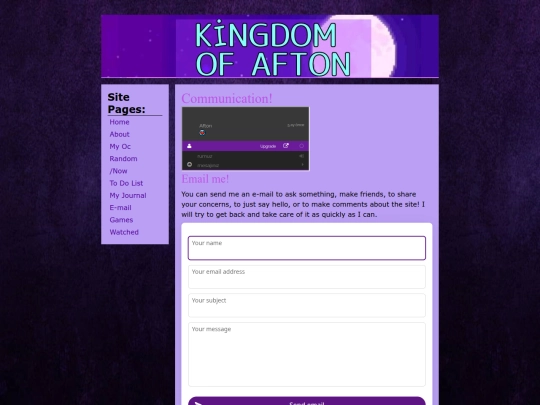 Communication screenshot