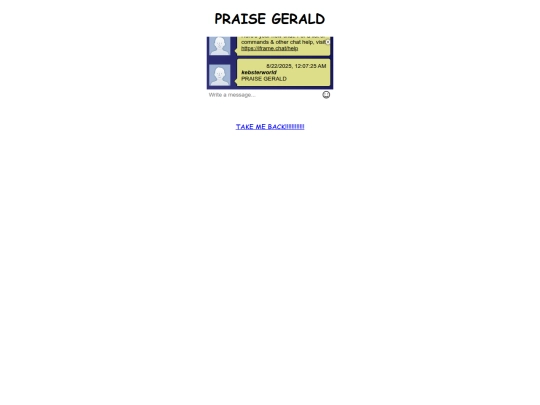 PRAISEGERALD screenshot