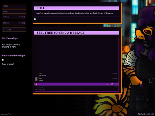guestbook screenshot