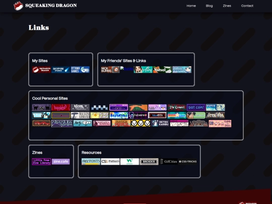 links screenshot