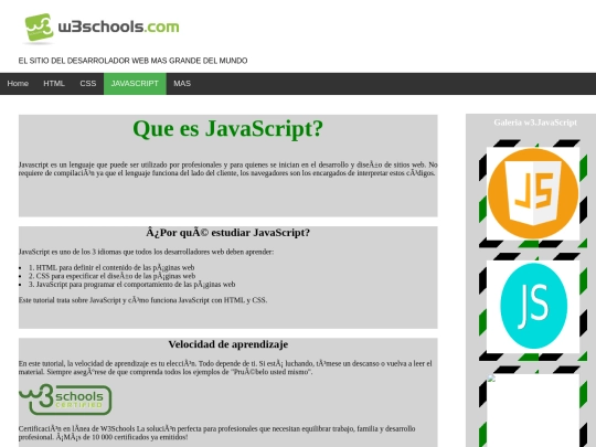trabajo w3school/PagJava screenshot