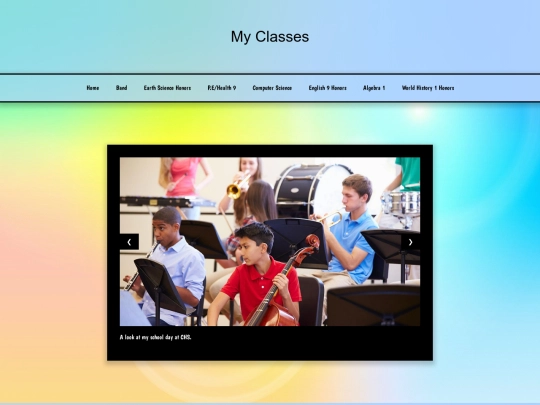 Every Class Webpage screenshot