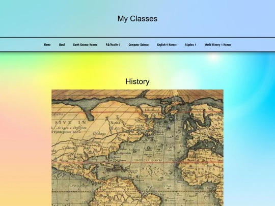 history screenshot