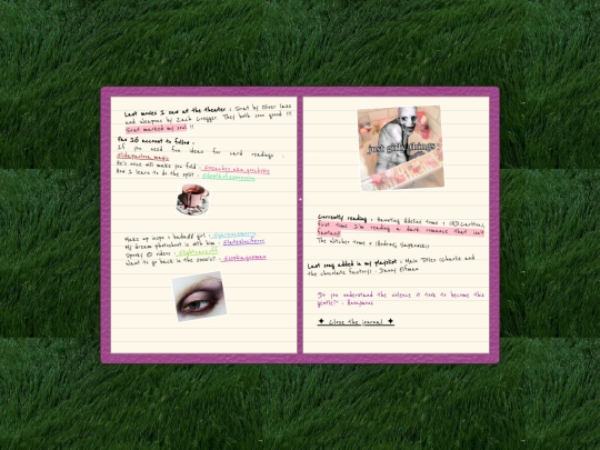 journal screenshot