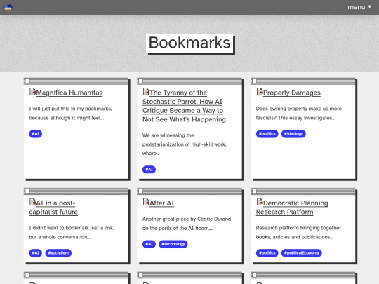 bookmarks screenshot