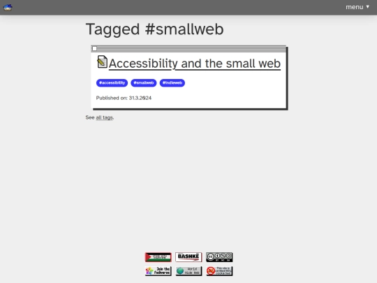 tags/smallweb screenshot