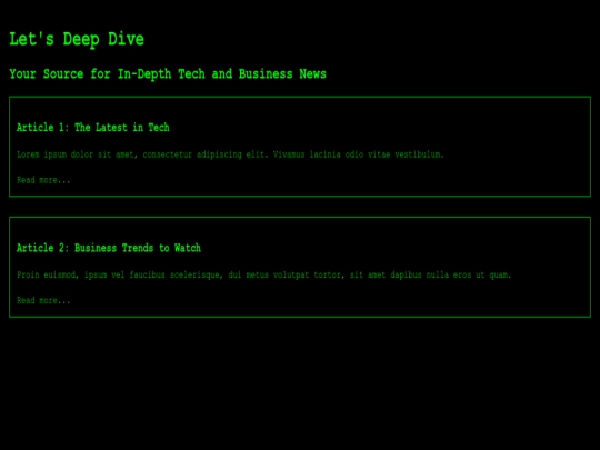 index screenshot