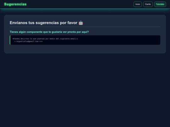 sugerencias screenshot