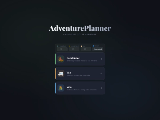 Aventure-planner/index-11 screenshot